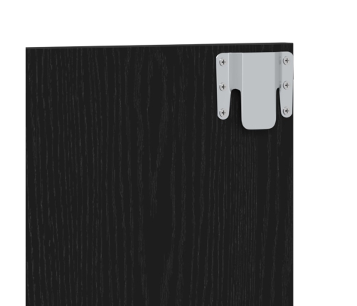 Cabecero de cama  Negro Roble 120x1,5x80 cm Madera de ingeniería