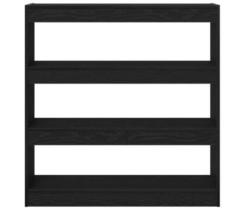 Mueble para libros / Separador de ambientes Roble negro 100x30x103cm Madera resistente