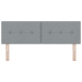 Cabecero Button Tapizado Gris Claro 160 cm Tela