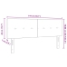 Cabecero  Tufted Botones Rosa 140 cm Terciopelo