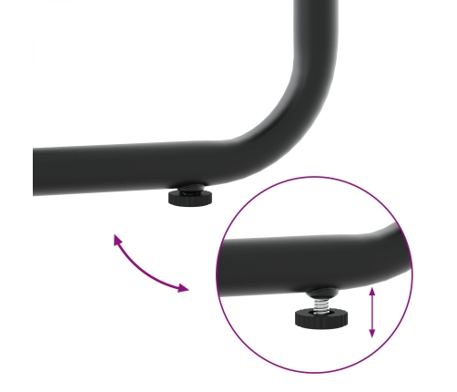 sillas de jardín  con cojines 4 pcs Rattan Poliéster Negro