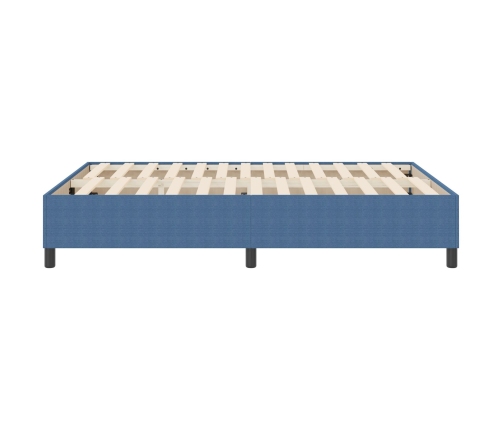 Cama Box Spring  Azul 140x200 cm Tejido de Corduroy