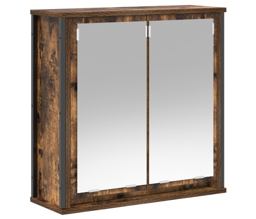Conjunto de Muebles de Baño de 5 Piezas  en Roble Ahumado de Madera Derivada