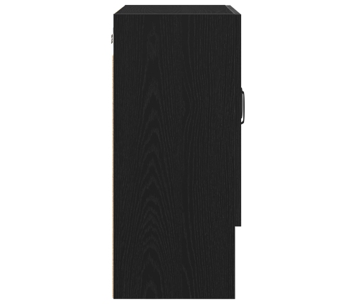 Armario de pared  Negro Roble 60x30x70 cm de madera