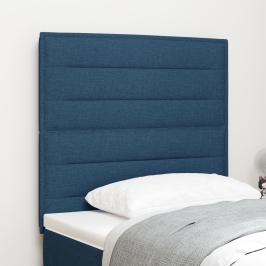 Cabecero  Diseño Líneas Azul 80 cm Tela