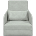Sofá Cama de Piso 2 en 1 Gris Claro 65x80x83 cm Terciopelo