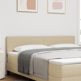 Cabezal  Diseño Sencillo Verde Claro Gris 180 cm Tela de Pana