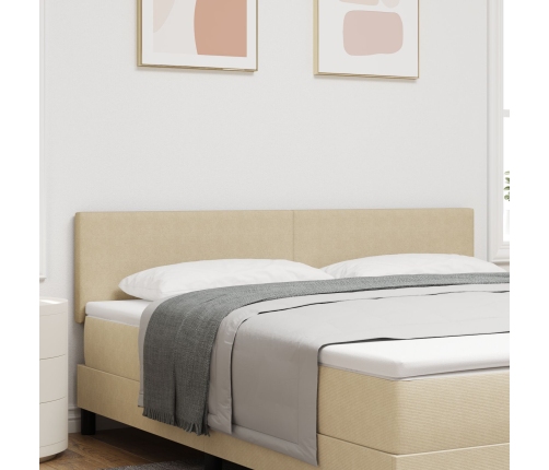 Cabezal  Diseño Sencillo Verde Claro Gris 180 cm Tela de Pana
