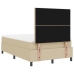 Cama con Base Tapizada con Colchón Verde Claro Gris 120x200 cm Tela de Terciopelo
