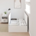 Estructura de Cama de Almacenamiento  Blanca 90x190 cm