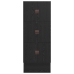 Cama con Almacenamiento  Roble Negro Madera Resistente