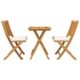 Conjunto de Comedor Exterior  Blanco Crema Madera Estándar