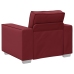 Sillón  Rojo Vino 59 cm de Cuero Sintético
