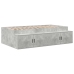 Cama con Almacenamiento  Gris Concreto Madera Compuesta 90 x 190 cm