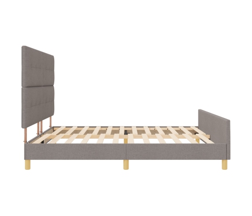 Cama de Tela Taupe  200x200 cm