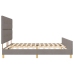 Cama de Tela Taupe  200x200 cm