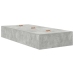Estructura de cama  Gris concreto Concreto Individual Duradera