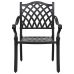 Set de 4 Negro Aluminio Fundido 6 Personas Asientos Múltiples