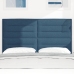 Cabecero LED  Diseño Lineal Azul 72 cm Tela
