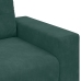 Sofá de 3 plazas  Verde Oscuro 180 cm Terciopelo