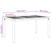 Conjunto de Comedor de Jardín  7 Piezas Gris Metal Resistente