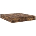 Estructura de cama  Roble ahumado Madera Doble Con almacenamiento