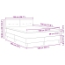 Cama Box Spring  con Colchón Rosa 140x190 cm Terciopelo