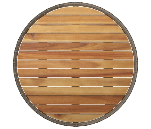 Conjunto de Muebles de Comedor  Conjunto de 5 Gris Ratán, Vidrio