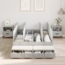 Estructura de Cama  Gris Concreto 120x200 cm