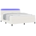 Cama con Base y Colchón & LED Crema Super King Tela de Pana