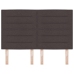 Cabecera LED  Diseño en Líneas Marrón Oscuro 80 cm Tela