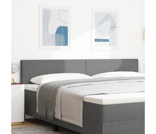 Cabezal  Diseño Simple Gris Claro 200 cm Tela de Velvet