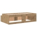 Estructura de Cama de Almacenamiento Roble Artesanal 80x200 cm