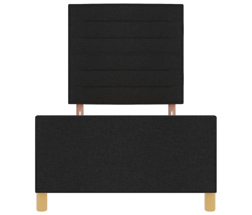 Marco de Cama  de Tela Negra 80x200 cm