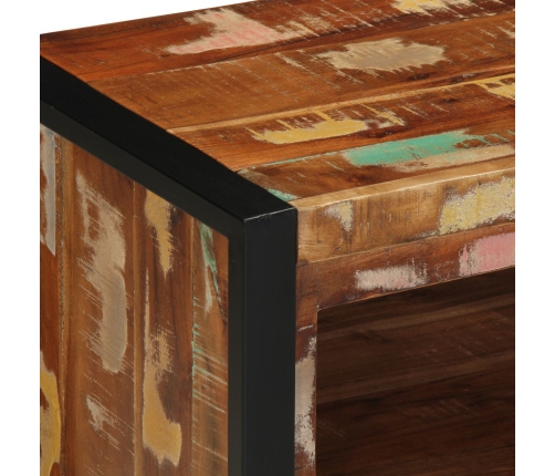 Banco para zapatos Multicolor 100x40x50 cm Madera recuperada