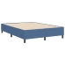 Cama con base de resortes  Azul 140x200 cm Tela de pana