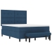 Cama con Somier  con Colchón & Banco Azul 140x190 cm Tela