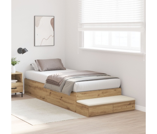 Estructura de Cama  Roble Artesanal 80x200 cm