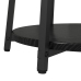 Mesa Lateral  2 pcs Negra de Madera y Metal