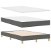 Cama Box Spring  con Colchón Gris Oscuro 120x200 cm Tela