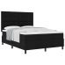 Cama con Somier  con Colchón Negra 140x200 cm Tela