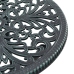 Conjunto de bistro de jardín de 3 piezas  Verde de aluminio fundido