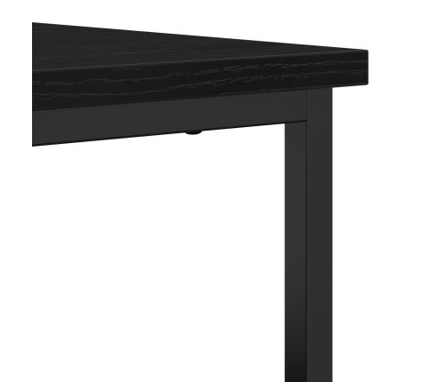Aparador Negro de Roble 70x30x80 cm de Madera Ingenierizada