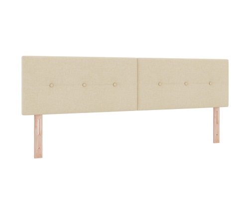 Cabecero  Button Tufted Crema 180 cm Tela