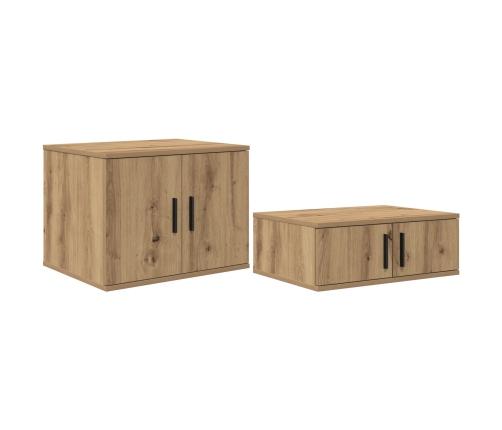 Cama de Almacenamiento Roble Artesanal Madera Elaborada 90 x 200 cm