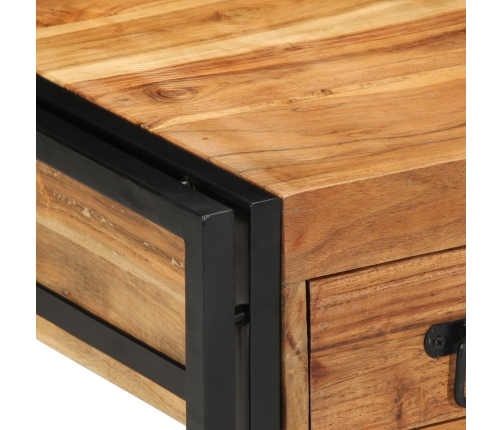 Mesa Auxiliar  40x40x50 cm de Madera Maciza de Acacia
