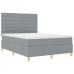 Cama con somier y colchón  Gris Claro 140x190 cm Tela