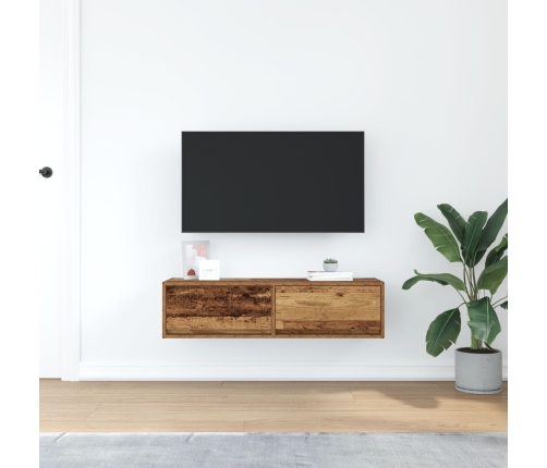 Mueble para TV Madera Vieja 100x31x25,5 cm Madera Elaborada