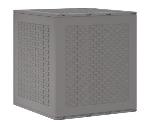 Caja de Almacenamiento Jardín Gris Claro 55x53x57 cm PP