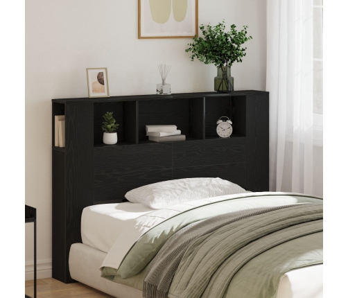 Cabecera de Roble Negro de  - 140x19x104.5 cm - Hecha de Madera Ingenierizada